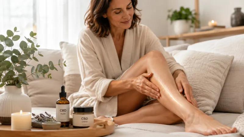 CBD et jambes lourdes : comment en parler “bien-être” sans déraper vers la promesse médicale
