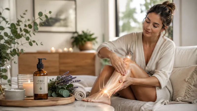 Comment choisir la meilleure huile de massage au CBD pour vos jambes