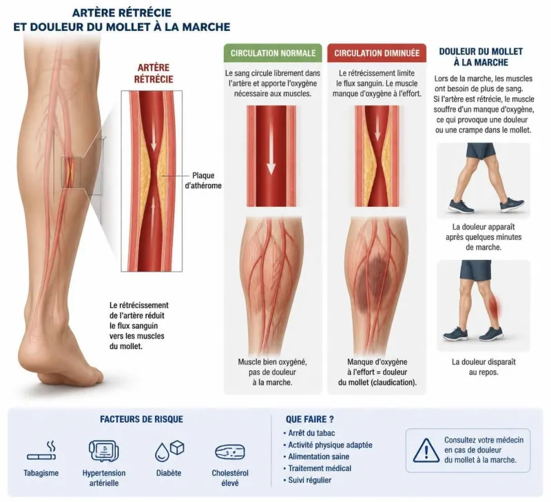découvrez comment reconnaître les symptômes d'une artère bouchée dans la jambe et comprendre les différences clés avec une phlébite pour un diagnostic et un traitement appropriés.