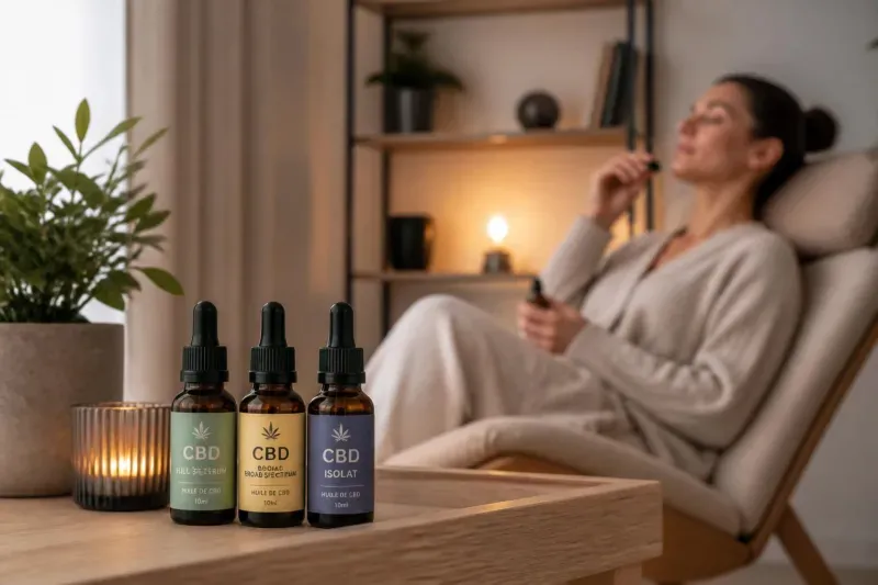 découvrez quel type de cbd choisir en 2026 : full spectrum, broad spectrum ou isolat, selon vos objectifs bien-être, relaxation, récupération ou sommeil.
