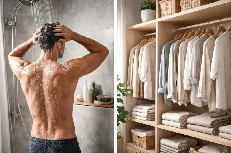 Comment limiter les odeurs de transpiration grâce à une routine douche adaptée et le choix du textile