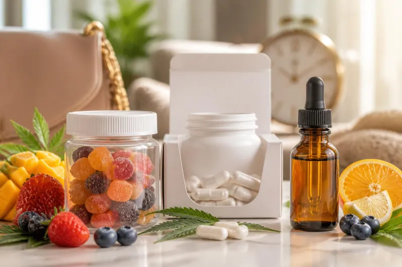 Comparatif gummies cbd vs capsules vs huiles : goût, rapidité et praticité pour une relaxation quotidienne