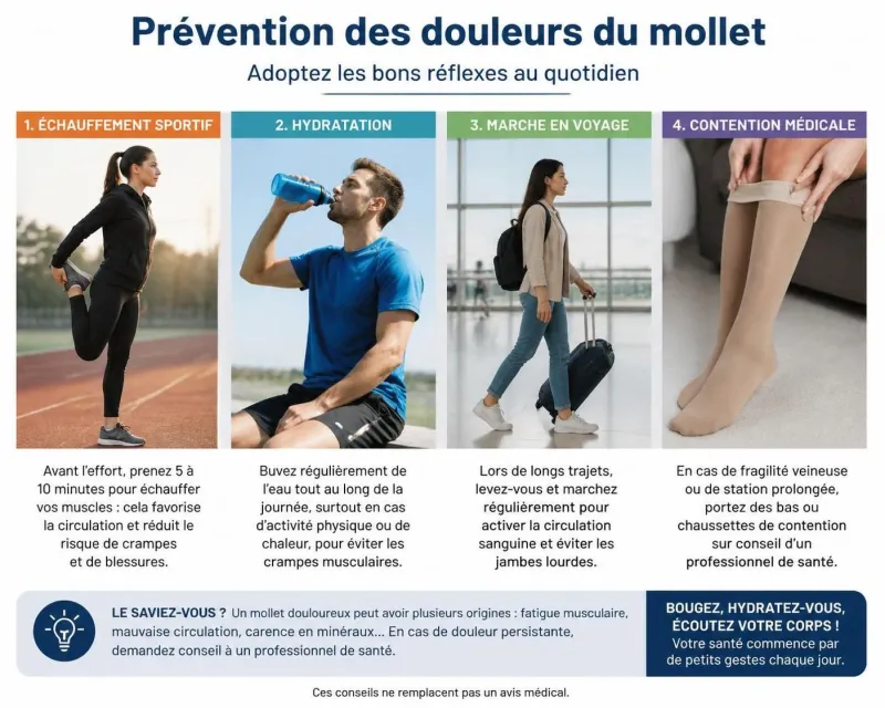 découvrez comment différencier une contracture du mollet d'une phlébite, deux douleurs souvent confondues, grâce à nos conseils et explications claires.