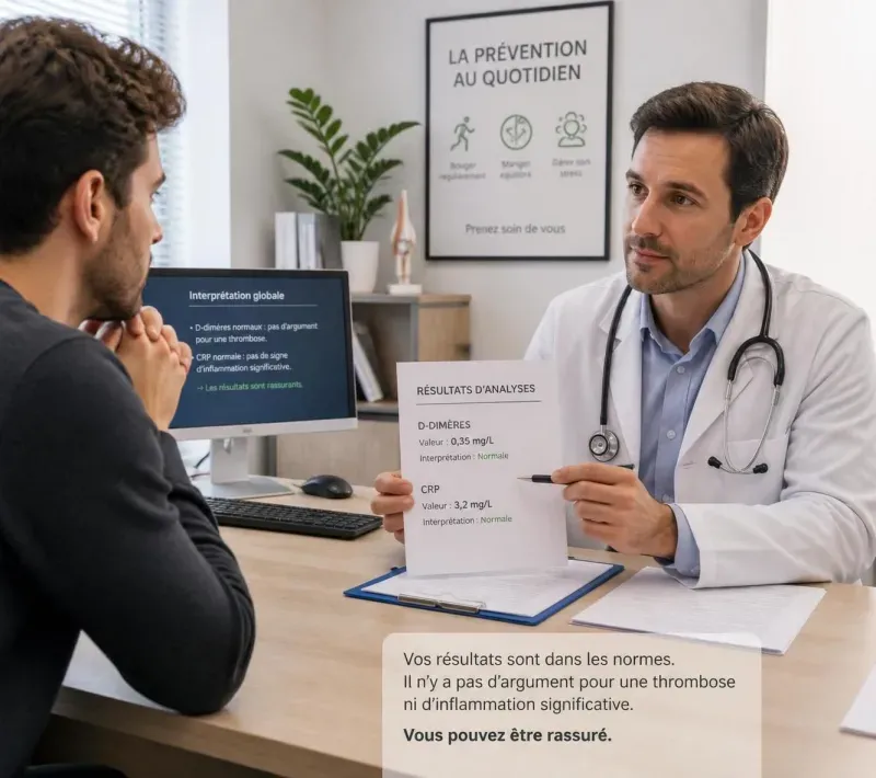 explorez le lien entre des taux élevés de d-dimères et l'inflammation à travers l'analyse de la crp, un guide essentiel pour mieux comprendre ces indicateurs biologiques.