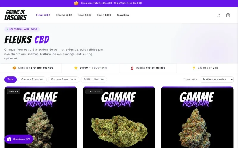 Meilleures fleurs de CBD en France : le vrai classement 2026