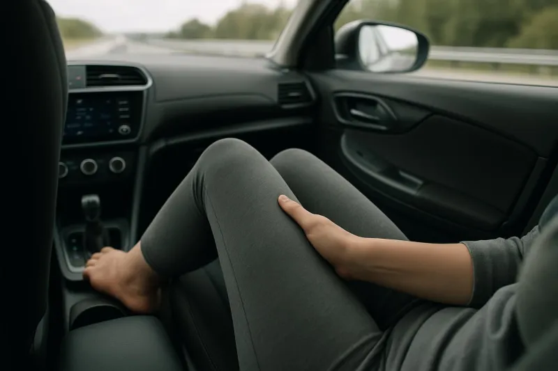 Jambes gonflées après 4h d’autoroute ? Voici comment les soulager vite !
