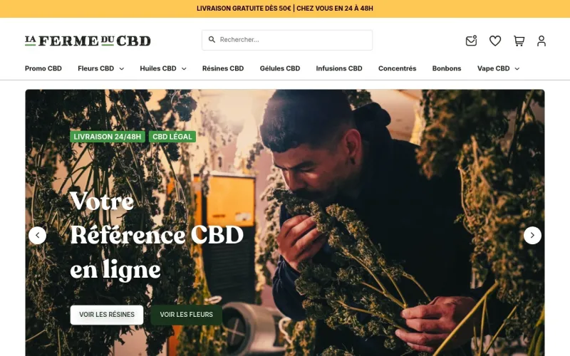 Aperçu du site La Ferme du CBD