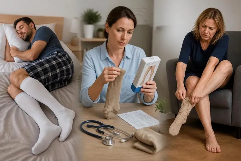 Peut-on dormir avec des bas de contention : cas possibles et erreurs à éviter