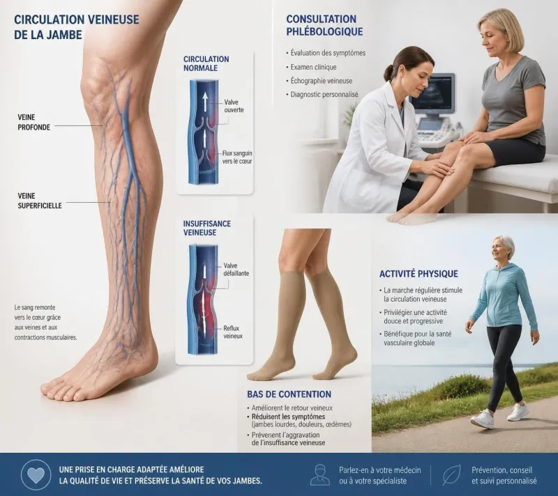 découvrez s'il est préférable de marcher ou de rester au repos pour favoriser la guérison en cas de phlébite, avec des conseils médicaux et recommandations pratiques.