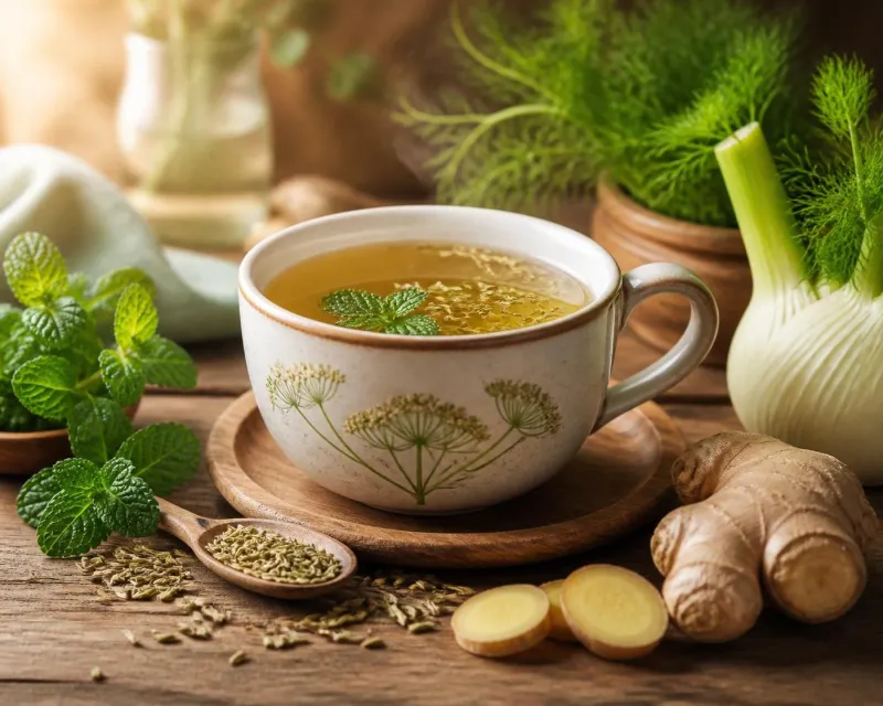découvrez les bienfaits du fenouil, de la menthe poivrée et du gingembre pour améliorer votre confort digestif et favoriser un bien-être global en soulageant la sensation de lourdeur.