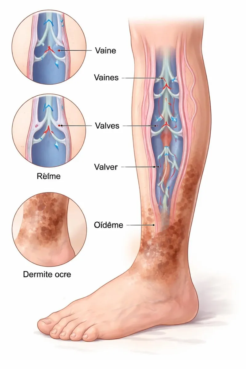 découvrez pourquoi des taches brunes apparaissent sur vos chevilles en cas d'insuffisance veineuse, leurs causes et les solutions pour les prévenir et les traiter efficacement.