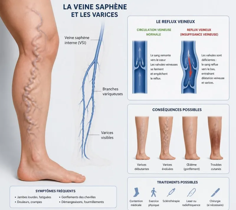 découvrez pourquoi il est essentiel d’enlever ou de fermer une veine saphène malade pour prévenir les complications veineuses et améliorer la santé circulatoire.