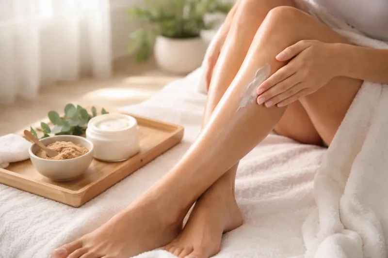 Routine peau lumineuse : comment raviver l’éclat de jambes ternes avec hydratation et exfoliation douce