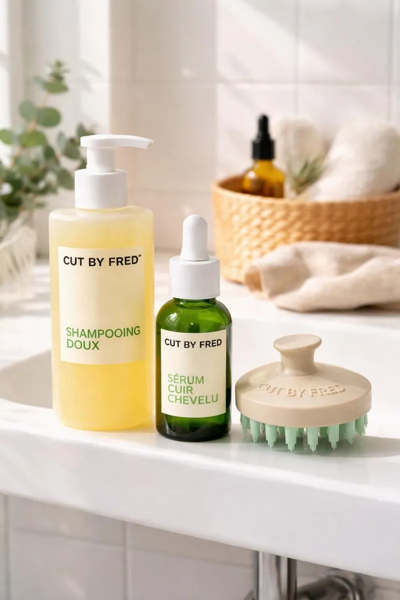 découvrez la routine shampoing et soin idéale pour cuir chevelu gras avec cut by fred, formule douce qui nettoie sans décaper, pour des cheveux équilibrés et en pleine santé.