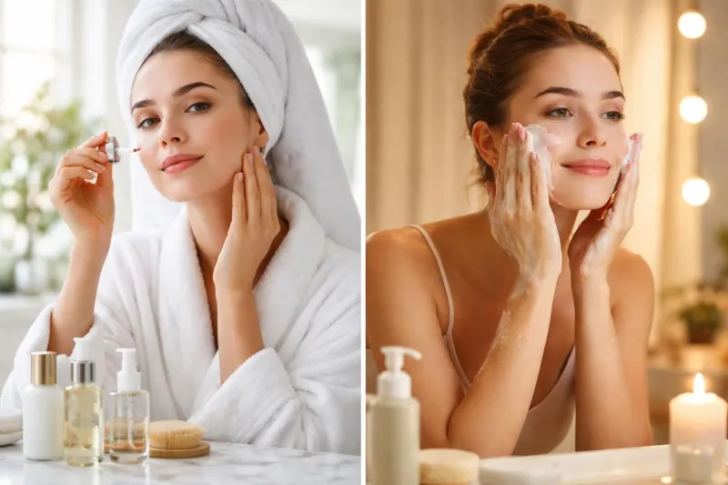 Routine simple matin et soir pour réduire les pores dilatés et lisser le grain de peau