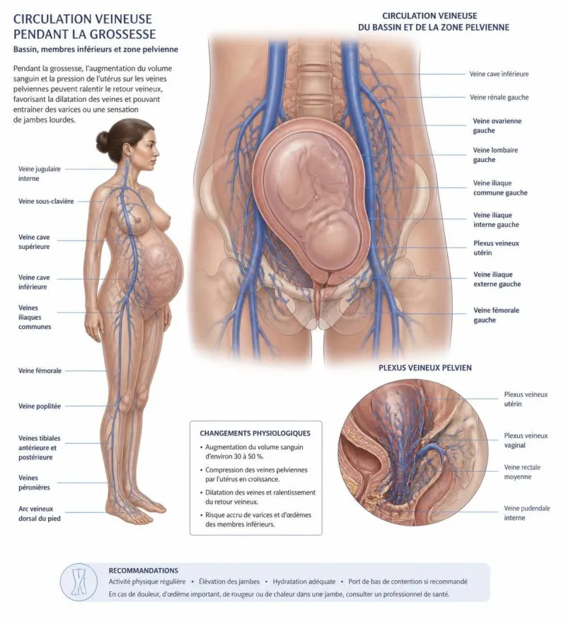 découvrez comment reconnaître et gérer efficacement les varices pelviennes pendant la grossesse pour assurer votre confort et votre santé.