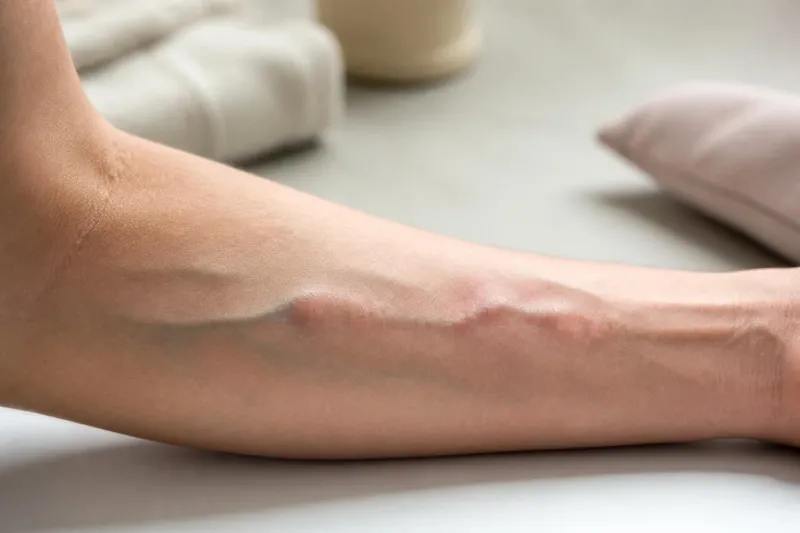 Veine gonflée au bras : quelles sont les causes possibles hors phlébite et les signes à surveiller