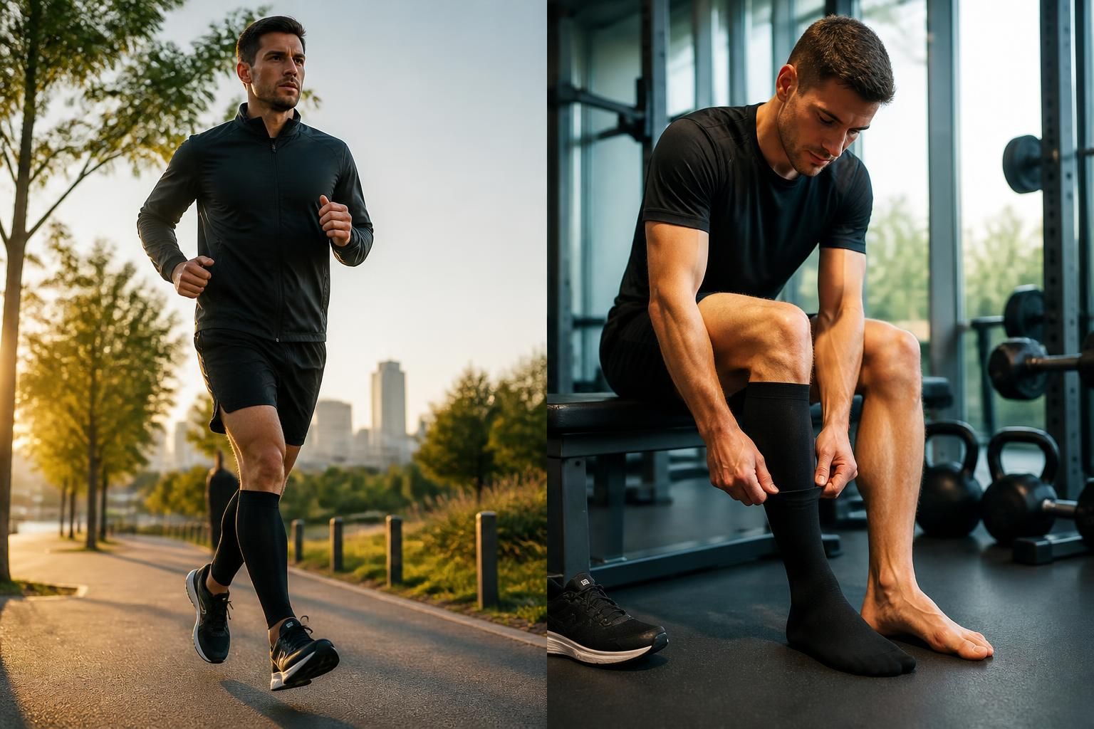 Sport et bas de contention : faut-il les porter pendant ou après l’effort ?